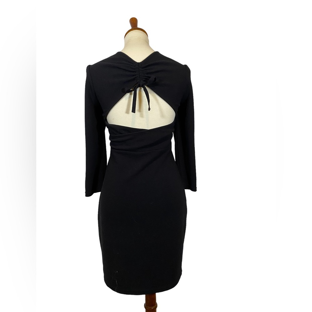 COPY - Bestey Johnson Black Square Neck Sweater Dress - Picture 4 of 15
